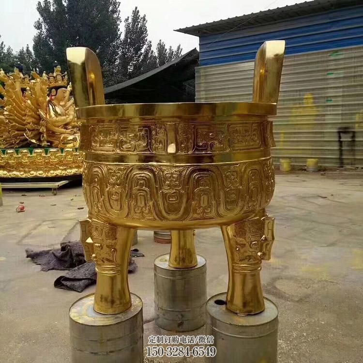 鎏金象形炉雕塑 鎏金象形炉雕塑